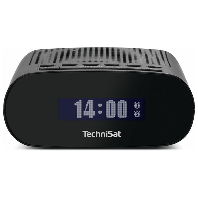 TechniSat 0000-3997 TECHNIRADIO 50 Radiosveglia DAB+ FM con Display LCD Retroilluminato Doppia Sveglia USB Type-C colore Nero