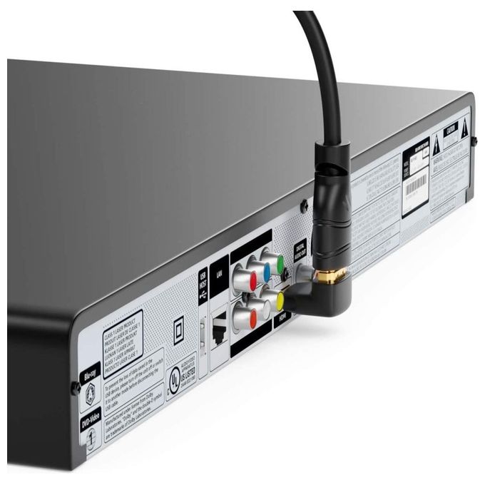 Techly Adattatore Hdmi M-F 90 Gradi Verso il Basso