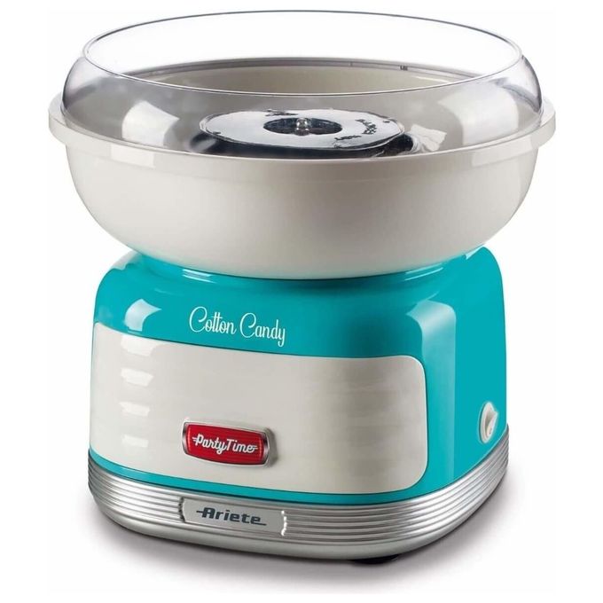 Ariete 2973B Cotton Candy Party Time Macchina per Zucchero Filato 500W 4 Coni Inclusi colore Azzurro