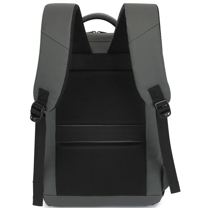 Celly BUSINESSBPACKGR Zaino per Computer Portatile fino a 15.6'' in Nylon con 2 Scomparti e Chiusura a Cerniera colore Grigio