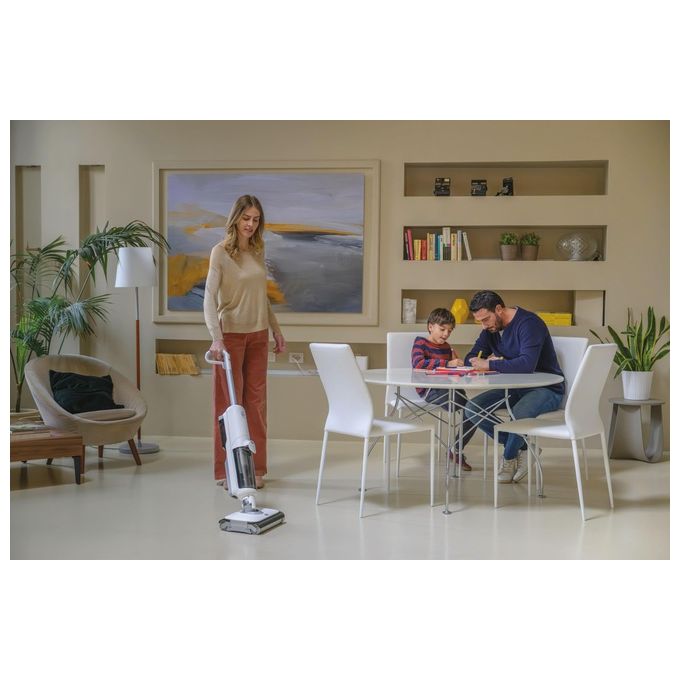 Hoover HW500 011 HW5 Aspirapolvere Lavapavimenti Senza Fili 2in1 220W 30 min Autopulizia 84 dB colore Bianco Grigio