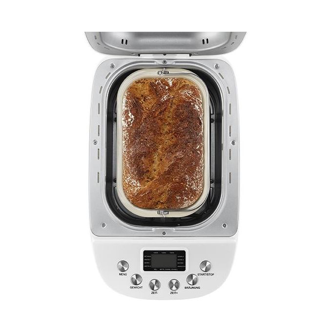 Unold 68520 Backmeister Big Macchina per il Pane 850W 15 Programmi 1,5 Kg Display LCD colore Bianco