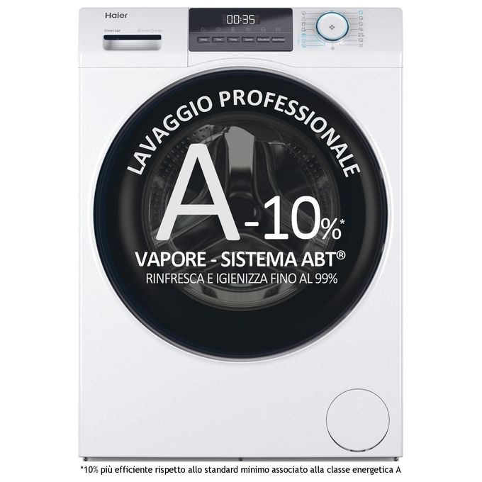 Haier HW80-BP14929A-S Lavatrice Caricamento Frontale 8kg 1400 Giri-min Bianco