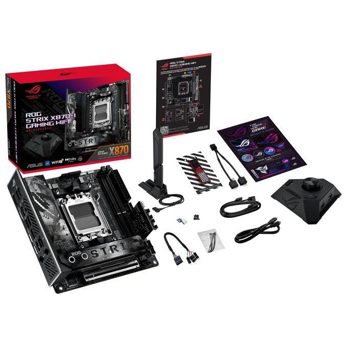ASUS 90MB1IW0-M0EAY0 ROG Strix X870-I Scheda madre AM5 DDR5 USB4 Wi-Fi 7 Mini-ITX colore Nero