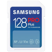 Samsung MB-SD128S-EU PRO Plus Scheda di Memoria SDXC 128 GB UHS-I U3 V30 Classe 10 180 MB-s lettura 130 MB-s scrittura