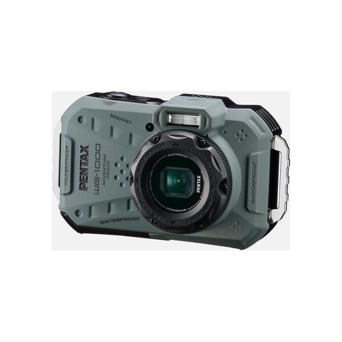 Pentax 02163 WG-1000 Fotocamera Compatta Subacquea Resistente 16 MP Full HD 2.7'' colore Olive