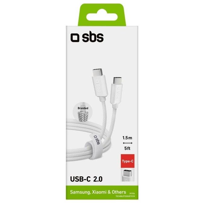 Sbs Cavo Usb-C 2.0 Grigio