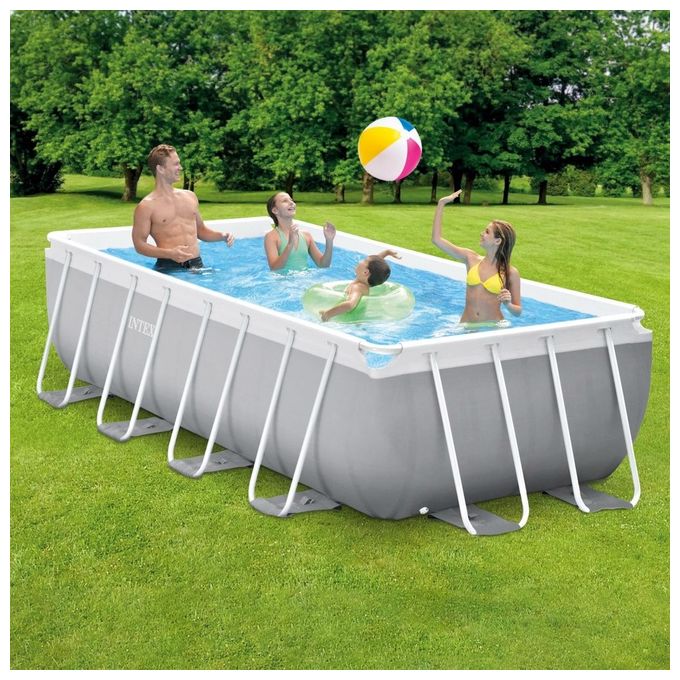 Intex 26788 Piscina Rettangolare Grigio 6.836 litri 400x200x100 cm