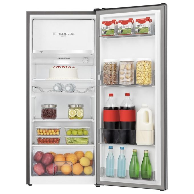Hisense RR220D4BDE Frigorifero Monoporta 165 L 126.5 cm Classe E 37 dB Raffreddamento Statico colore Argento