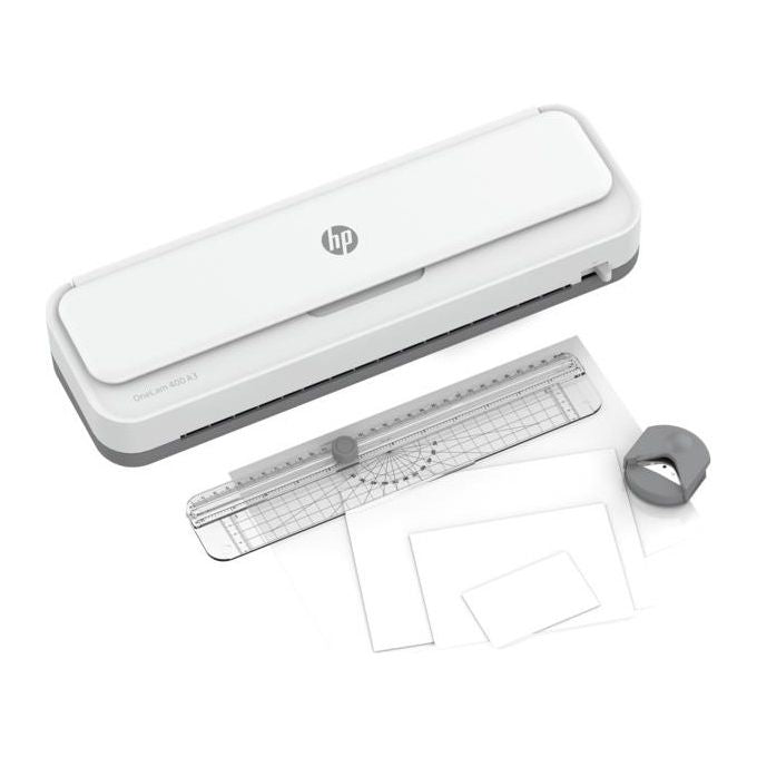 HP OneLam 400 Plastificatrice A3 75-80-125 Micron con Linea di Taglio