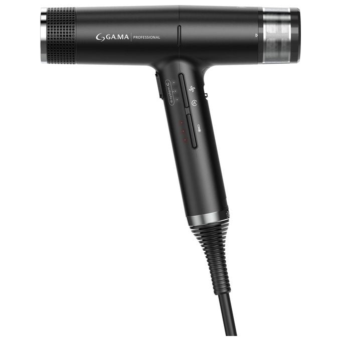 Ga.ma PH6065.BK iQ1 Perfetto Asciugacapelli 1600W Motore Brushless 110000 rpm Oxy-Active 3 velocita' 4 temperature colore Nero