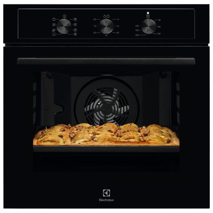 Electrolux EOH2H044K Serie 300 Forno da incasso Elettrico Multifunzione 68 L Classe A+ AquaClean Ventilato Grill Pizza (59x59x57 cm) colore Nero