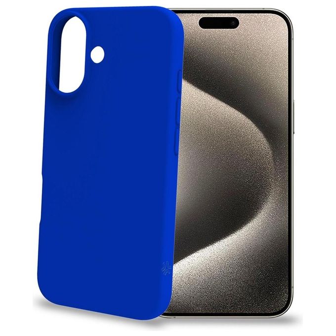 Celly Cromo Cover per iPhone 16 Blu