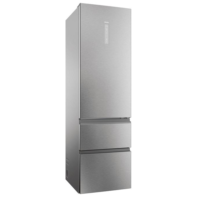 Haier HTW5620DNMG 3D 60 Serie 5 Frigorifero Combinato 414 L 205 cm Classe D 35 dB No Frost Wi-Fi colore Argento