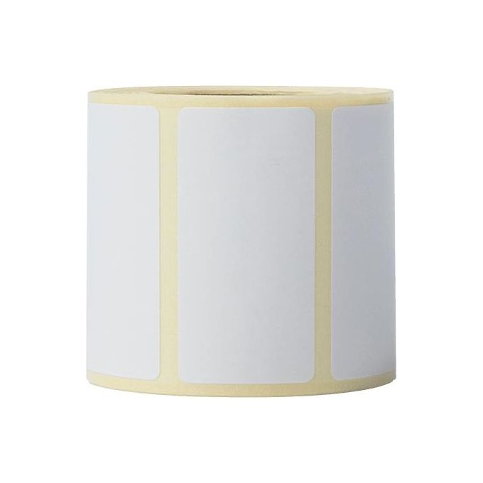 Brother BDE1J026051060 Rotolo Etichette Termiche Autoadesive 51x26mm 12 Rotoli 6000 Etichette Serie RJ TD colore Bianco