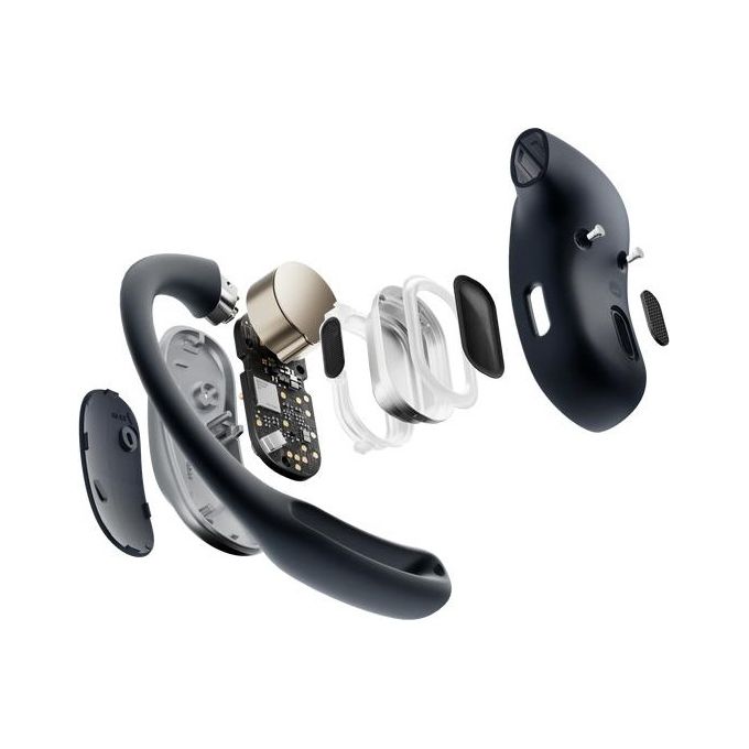 Shokz T511-ST-BK OpenFit Air Auricolare Wireless Open-Ear Bluetooth 5.2 IP54 28 ore autonomia colore Nero