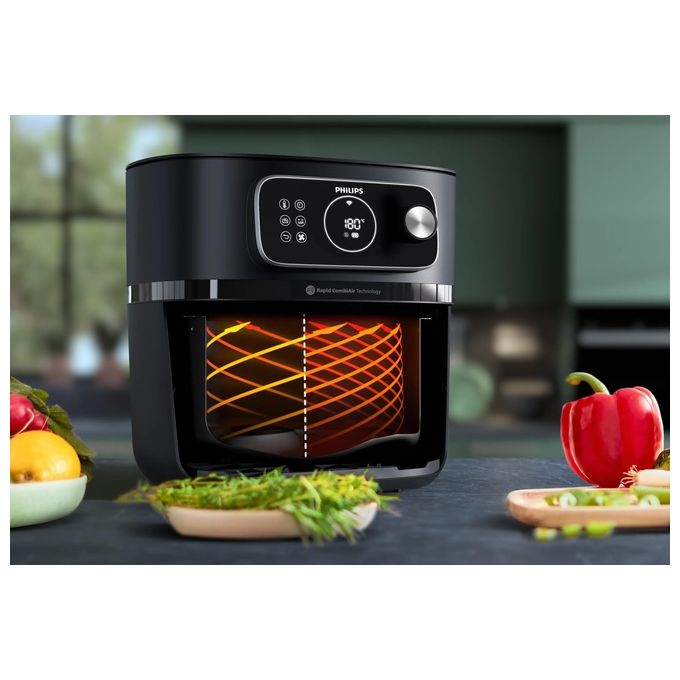 Philips HD9876-90 Friggitrice ad aria 8.3 L 2200 W 22 Programmi Display LED colore Nero