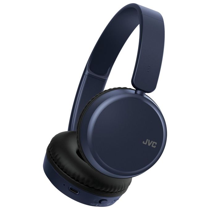JVC HA-S36W-A-U Cuffie Wireless a Padiglione Bluetooth 5.2 35h USB Type-C colore Blu