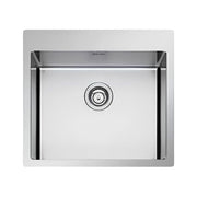 Apell SZ55FBC Spazio R15 Lavello da Incasso 1 Vasca Acciaio Inox AISI304 Sopratop Filotop Sottotop 55x50 cm colore Inox