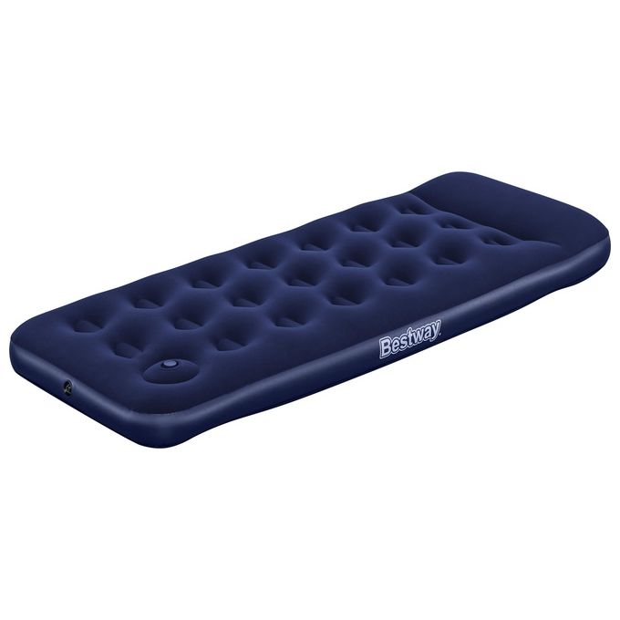 Bestway Materasso Gonfiabile Singolo con Pompa Pedale Blu