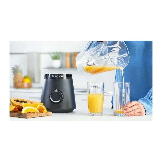 Bosch MMB6141B Serie 4 Frullatore da tavolo 1200W 1.5 L Tritan 2 Velocita' Pulse Tritaghiaccio colore Nero