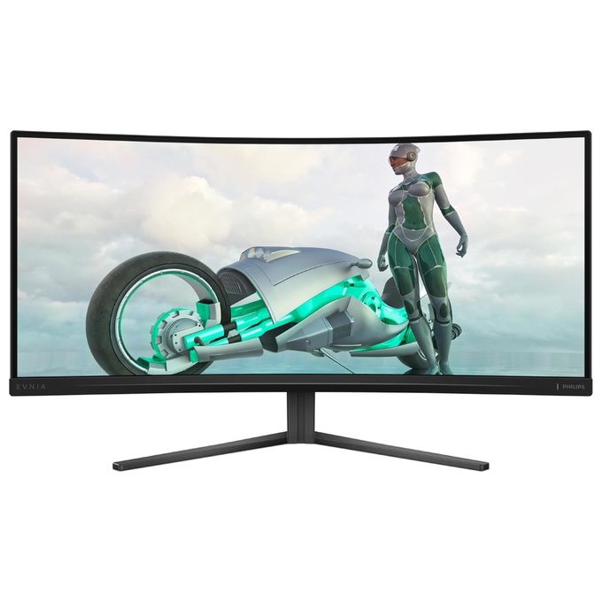Philips 34M2C3500L Evnia Monitor Gaming Curvo 34'' WQHD 3440x1440 Fast VA 180Hz HDR10 FreeSync Premium colore Nero