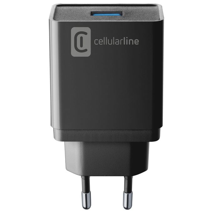 Cellular Line Kit Caricabatterie da Viaggio 10W Usb-C Nero