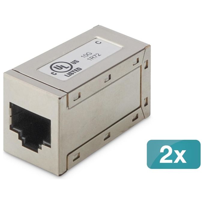 Digitus Accoppiamento Modulare Cat 6 Schermato 2 Pezzi
