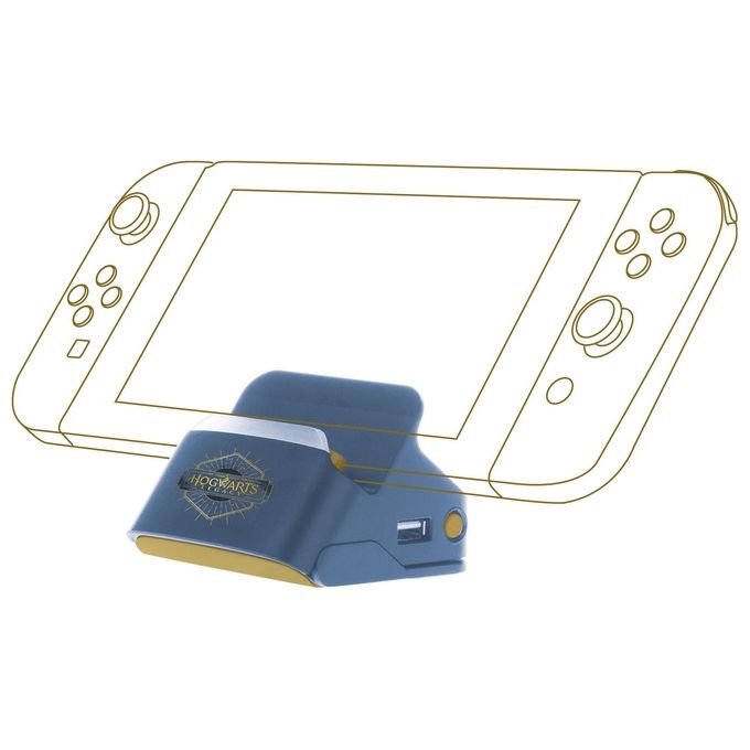 Freaks And Geeks Dock e Stand 2 in 1 Hogwarts Legacy Nintendo Switch OLED HDMI ricarica connessione TV colore Nero