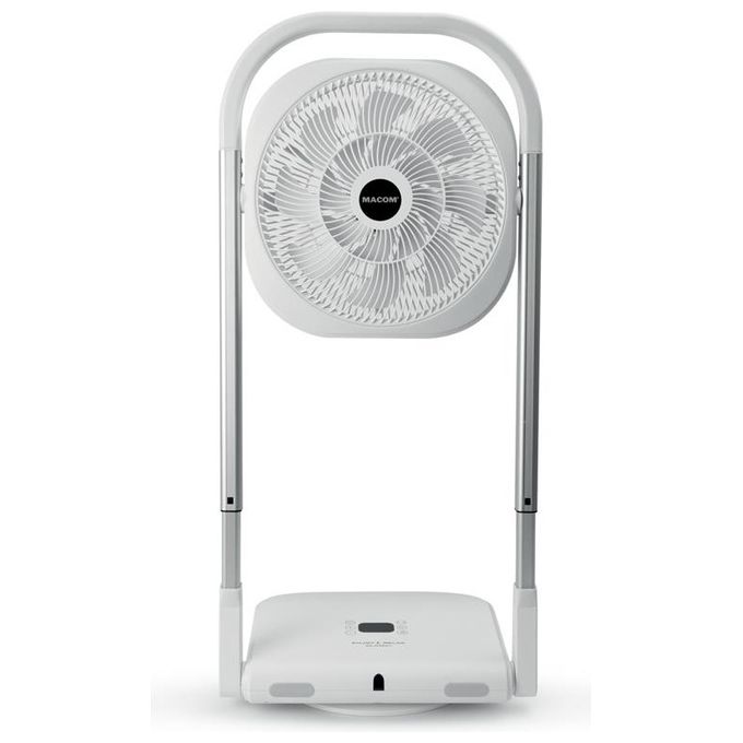 Macom 986 Slimmy Ventilatore a Piantana Pieghevole 9 Velocita' 13W Timer 8h Telecomando colore Bianco