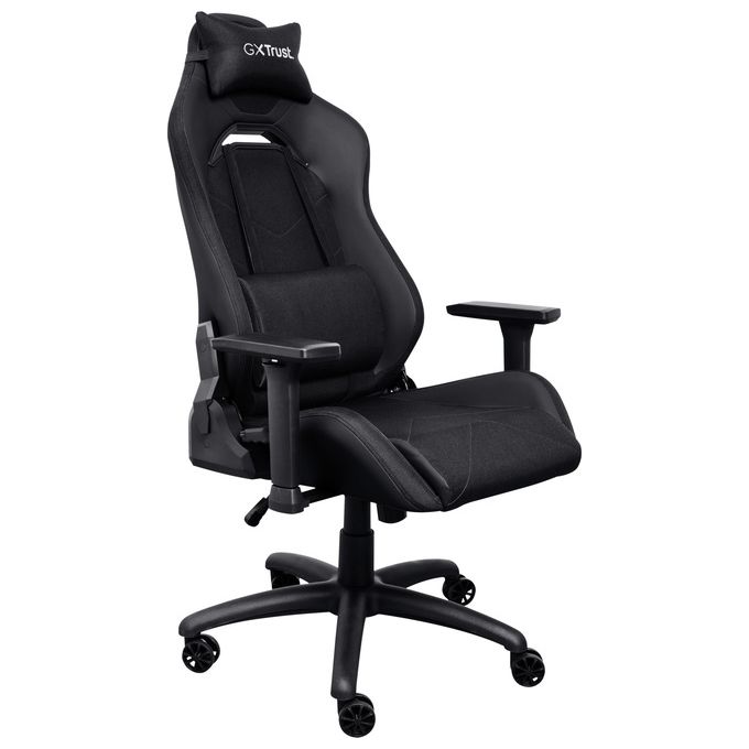 Trust GXT 714 RUYA Sedia Gaming universale braccioli 3D regolabili 150 Kg tessuto traspirante pelle PU colore Nero