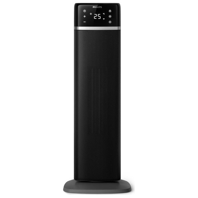 Philips CX5120-11 Serie 5000 Termoventilatore Torre 2000W AI Wi-Fi App 40,5 dB oscillazione 60° per ambienti fino a 20 m² colore Nero