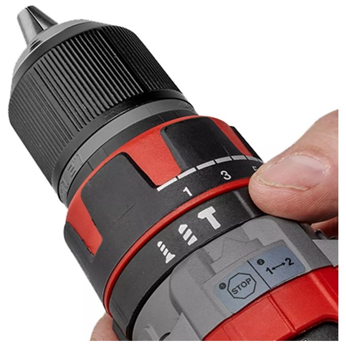 Einhell 4514211 TP-CD 18-60 Li-i BL Trapano avvitatore a percussione a batteria 18 V 2,0 Ah motore brushless mandrino 13 mm luce LED inclusa valigetta colore Nero
