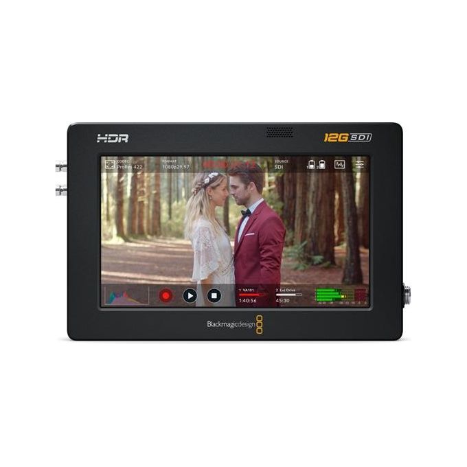 Blackmagic Design OB02408 Video Assist 5'' Monitor Registratore Portatile 12G HDR 2500 nit ProRes DNxHD Blackmagic RAW