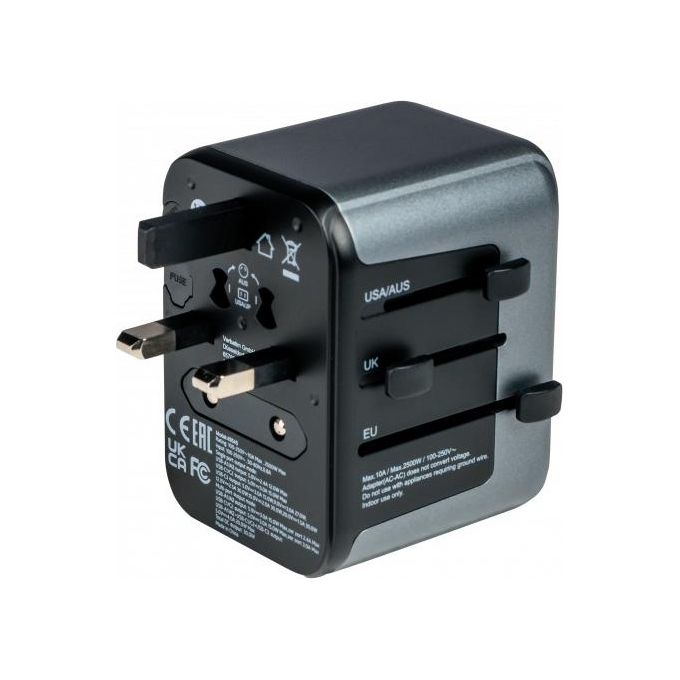 Verbatim Univesal Travel Adapter UTA-03 USB-C 30W 2xUSB-C 2xUSB-A