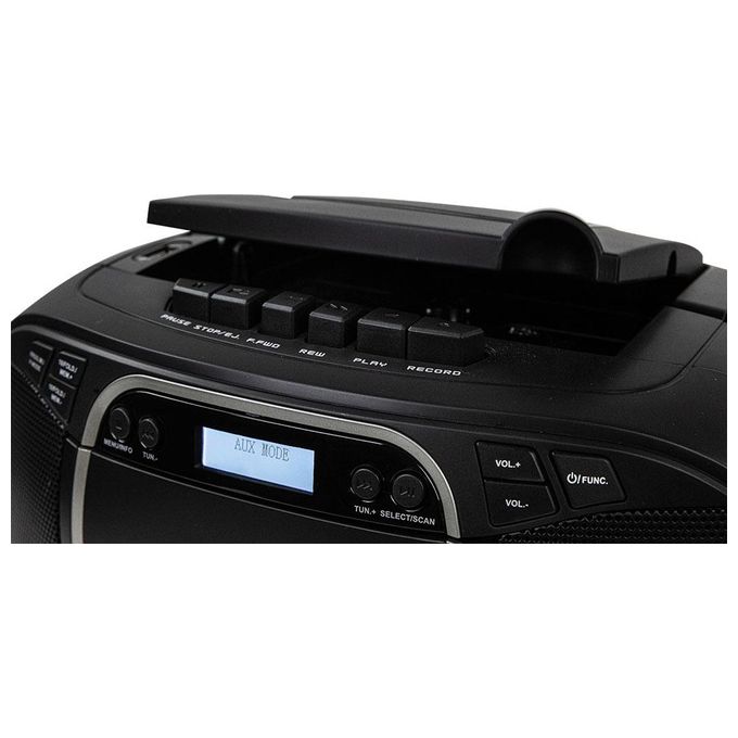 Trevi CMP 576 DAB Stereo Portatile con Ricevitore Digitale DAB - DAB+ - FM con RDS Mp3 CD USB AUX-IN Display Dot Matrix Stazioni Memorizzabili
