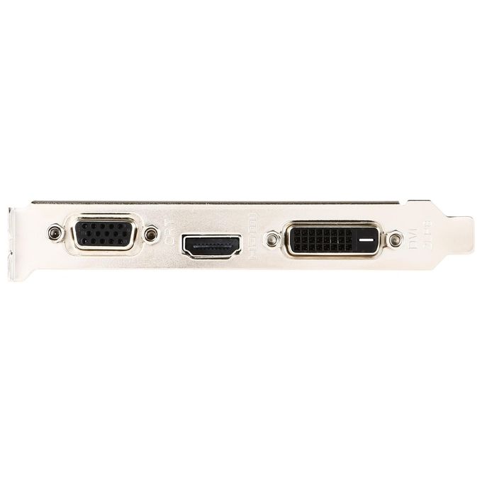 MSI GeForce GT710 2GD3H LP Scheda Grafica, 2 GB GDDR3, PCI Express 2.0, HDMI + DL-DVI-D, Nero