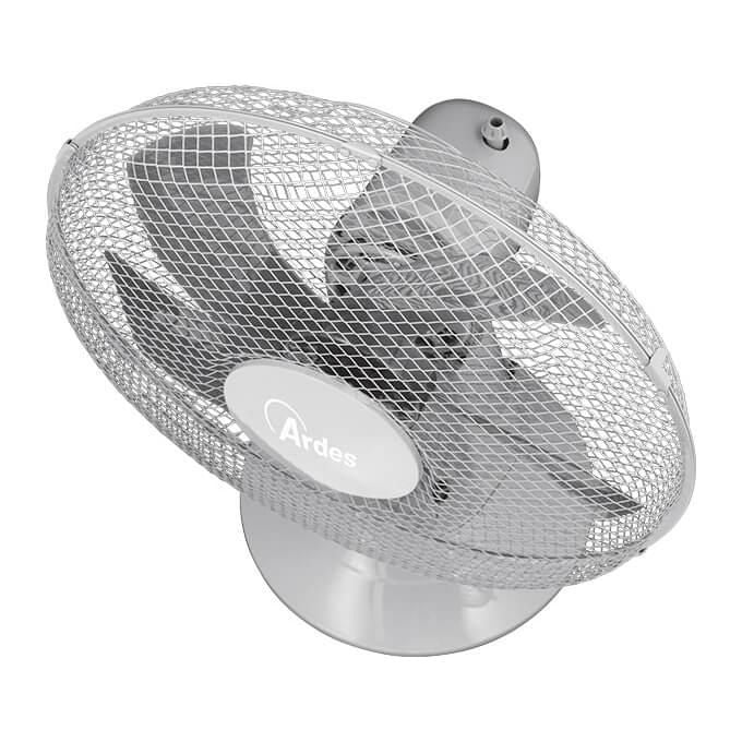 Ardes AR5ST40G Steelo 40G Ventilatore da Tavolo 40 cm 5 Pale 50W 3 Velocita' Oscillante 52 dB colore Grigio