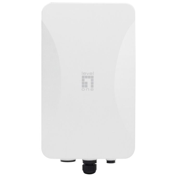 LevelOne WAB-8021 Access Point Wireless Outdoor AX3000 Dual Band Wi-Fi 6 PoE IP67 8 SSID 3000 Mbit-s colore Bianco