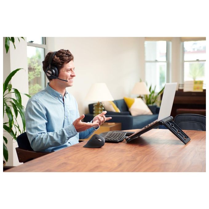 Kensington K72482WW Pro Fit Ergo MY630 EQ Mouse Ricaricabile Wireless con Bluetooth e Ricevitore USB-A 55% Materiale Riciclato Batteria Fino a 4 Mesi colore Nero