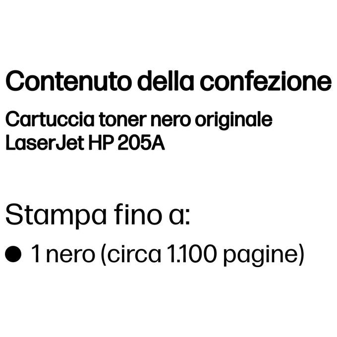 HP CF530A Cartuccia Toner Originale Nero per Stampanti LaserJet Pro M154 MFP M180 M181 Resa 1100 Pagine colore Nero