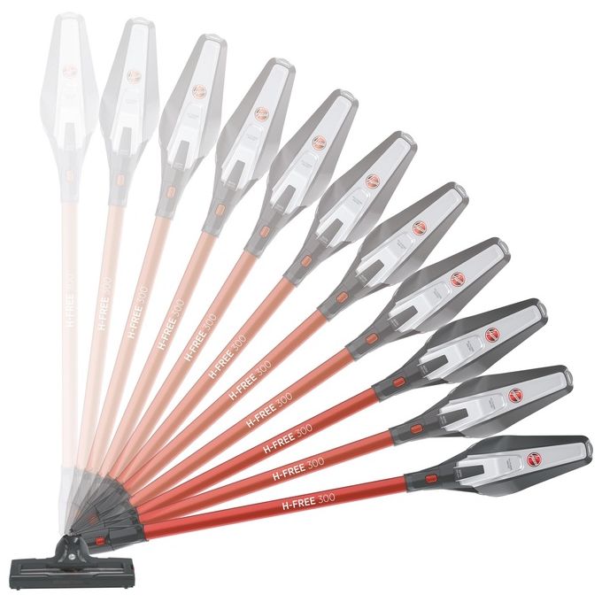Hoover 39400957 H-FREE 300 Aspirapolvere a bastone 2 in 1 Senza sacchetto 0,7 L 240 W colore Grigio Titanio