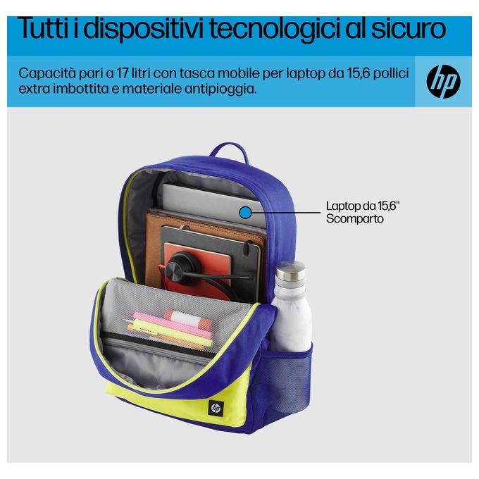 HP Zaino per Notebook da 15.6'' Campus Blue