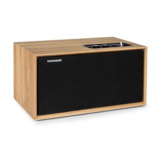 Thomson WS502 Cassa Acustica Bluetooth 5.0 100W Ingresso RCA USB AUX-IN Uscita Subwoofer Scatola in Legno colore Nero