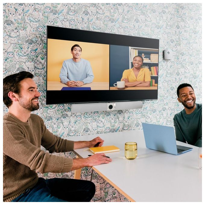 Owl Labs FRS100-2000 Owl Bar Sistema di Videoconferenza Barra 4K 48 MP con Microfoni Omnidirezionali e Altoparlante Integrato Certificato per Microsoft Teams colore Grigio
