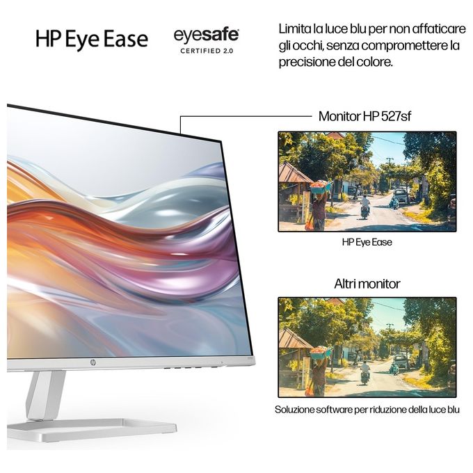 HP 94F44AA#ABB Series 5 Monitor PC 27'' Full HD IPS 100Hz 1920x1080 Flicker Free colore Nero Bianco