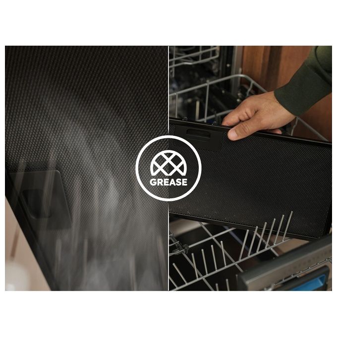 Electrolux LFC319X Cappa a Parete 90 cm 420 m³-h Classe D 66 dB Pulsanti colore Inox