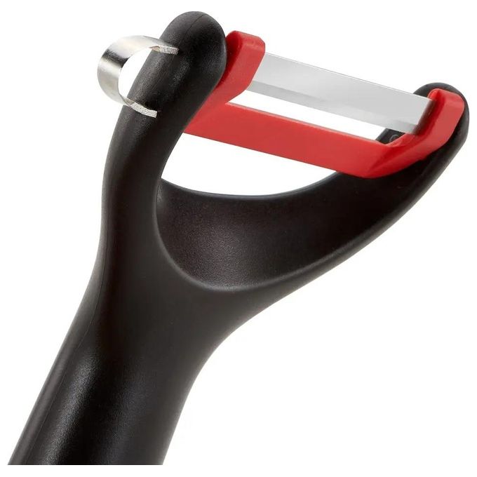 Lagostina Ingenio Smart Sbucciatore Verticale Plastica e Acciaio Nero e Rosso