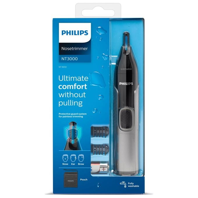 Philips NT3650-16 Series 3000 Rifinitore per Peli di Naso Orecchie e Sopracciglia