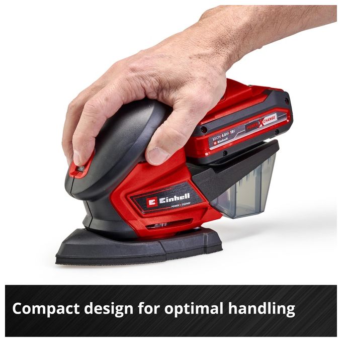 Einhell Levigatrice Orbitale A Batteria Te-Os 18-150 Li (Batteria Non Inclusa)